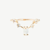 Clara Ring in White Topaz