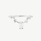 Clara Ring in White Topaz
