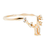 Clara Ring in White Topaz