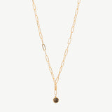 Fortune Teller Necklace in Black Moonstone
