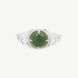 Seven Moons Ring in Green Serpentine