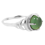 Seven Moons Ring in Green Serpentine