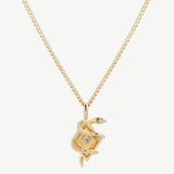 Sidewinder Necklace in Moonstone