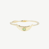 Crescent Ring in Opal