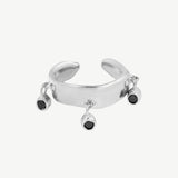 Pinata Earcuff in Black Spinel