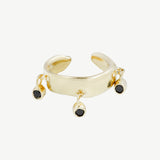 Pinata Earcuff in Black Spinel