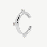 Dot Earcuff in Moonstone