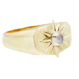 Starburst Signet in Moonstone