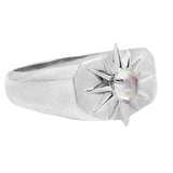 Starburst Signet in Moonstone