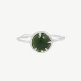 Fortune Teller Ring in Green Serpentine