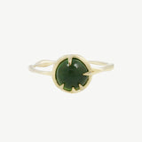 Fortune Teller Ring in Green Serpentine