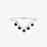 Cleo Ring in Black Spinel