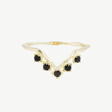 Cleo Ring in Black Spinel - Ready to Ship