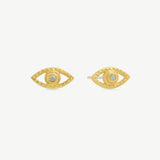 Lone Eye Studs in Moonstone