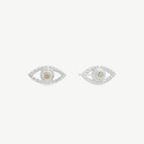 Lone Eye Studs in Moonstone