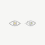 Lone Eye Studs in Opal