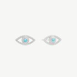 Lone Eye Studs in Turquoise