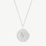 Sun and Moon Charm Necklace in Opal