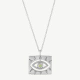 Lone Eye Necklace in Opal