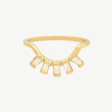 Eyelash Ring in Moonstone