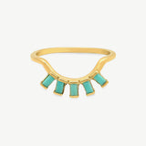 Eyelash Ring in Turquoise