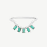 Eyelash Ring in Turquoise