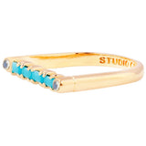 Cha Cha Ring in Turquoise + Moonstone