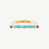 Cha Cha Ring in Turquoise + Moonstone