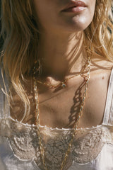 Fortune Teller Necklace in White Moonstone
