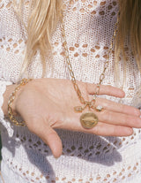 Hidden Star Charm in Moonstone