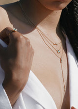 Cobble Necklace in White Moonstone