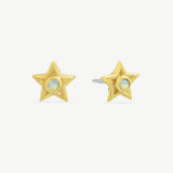 Tiny Star Studs in Opal
