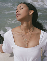 Snake Eye Necklace in Black Onyx