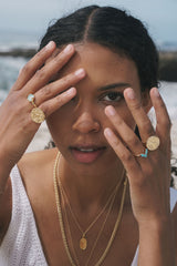 Chevron Ring in Turquoise