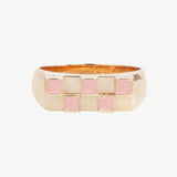 Chess Ring in Pink Opal