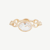 Cable Ring in Topaz - Ready to Ship
