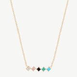 Cobble Necklace in Rainbow