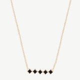 Cobble Necklace in Black Onyx