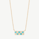 Chess Necklace in Turquoise