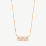 Chess Necklace in Pink Opal