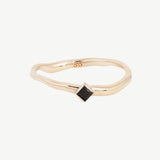 Single Cobble Ring in Black Onyx