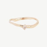 Single Cobble Ring in White Moonstone