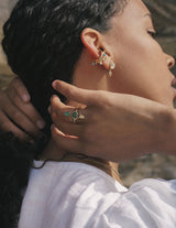 Dot Earcuff in Turquoise