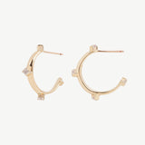 Multi Cobble Hoops in White Moonstone