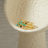 Single Cobble Ring in White Moonstone