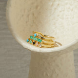Single Cobble Ring in Turquoise