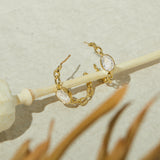 Cable Hoops in Topaz