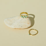 Chess Ring in Green Onyx