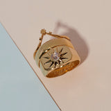 Starburst Signet in Moonstone