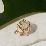 Drip Ring in Opal